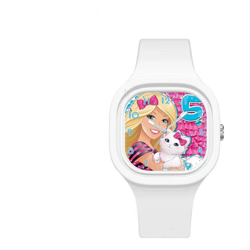 Wholesale Cartoon Square Silicone Plastic Stainless Steel Girl Doll Watch - Image 5