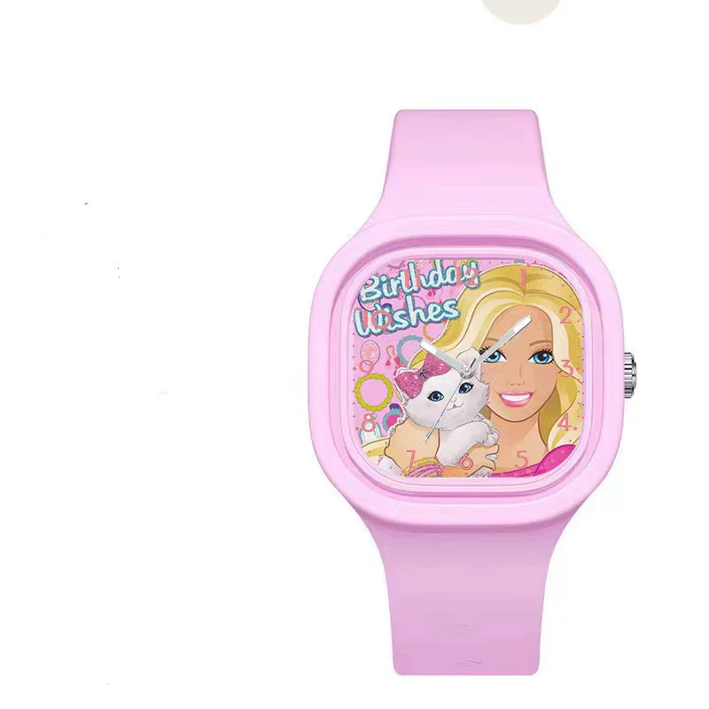 Wholesale Cartoon Square Silicone Plastic Stainless Steel Girl Doll Watch - Image 8