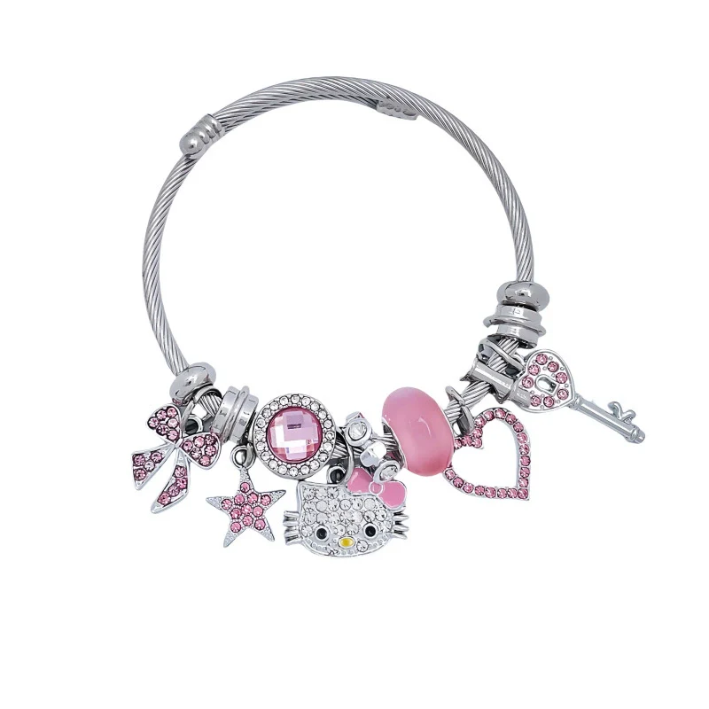 Wholesale Cartoon Style Zinc Alloy Electroplated Beaded Bracelet - Image 5