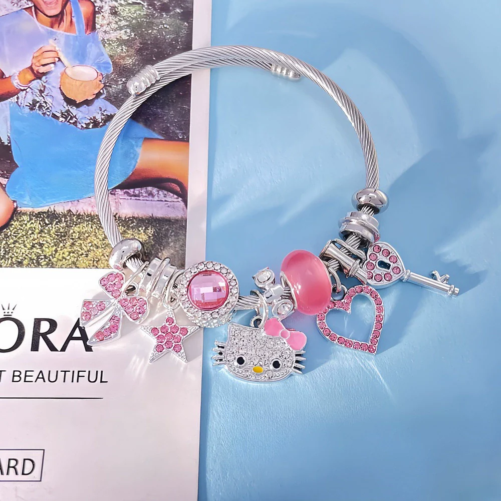 Wholesale Cartoon Style Zinc Alloy Electroplated Beaded Bracelet - Image 6