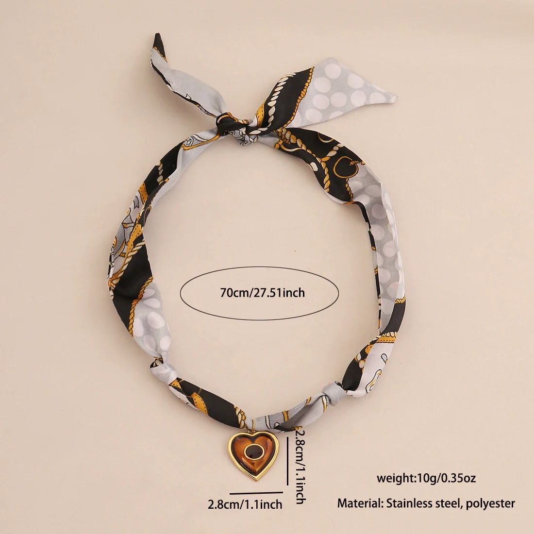 Wholesale Casual Style Electroplated Heart Shape Titanium Steel Pendant Necklace For Women - Image 7