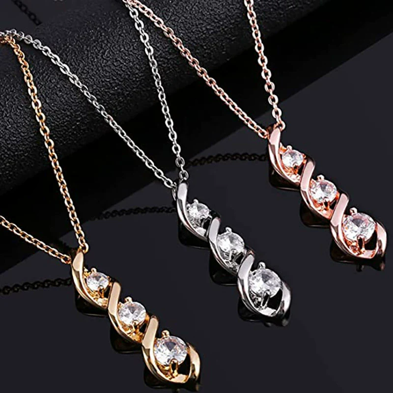 Wholesale Chemical Molecular Necklace Copper Geometric Pattern Electroplated Ochain Women's Fashion Accessories