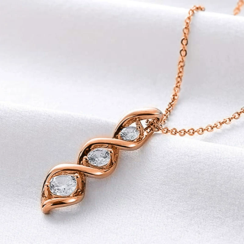 Wholesale Chemical Molecular Necklace Copper Geometric Pattern Electroplated Ochain Women's Fashion Accessories - Image 4