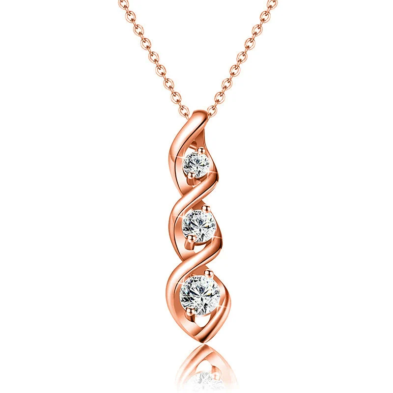 Wholesale Chemical Molecular Necklace Copper Geometric Pattern Electroplating Fashion Accessories For Women - Image 8