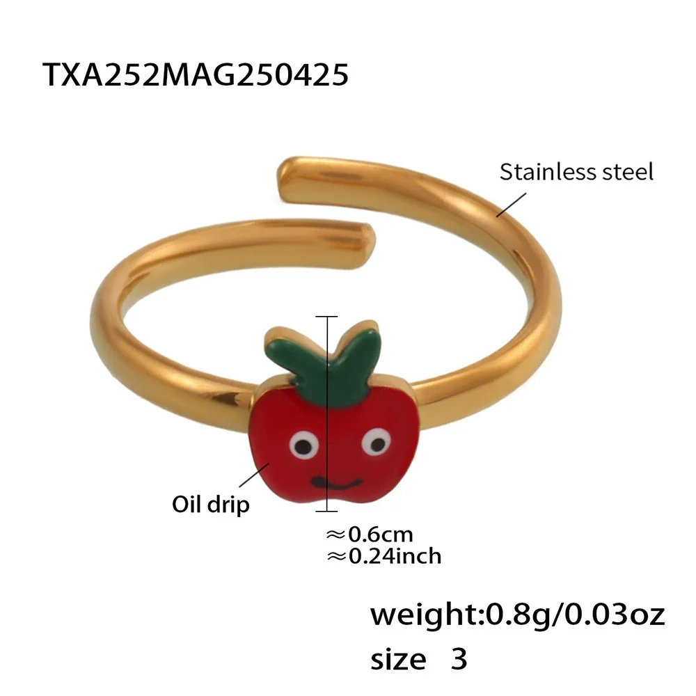 Wholesale Children's Jewelry Set With Ferris Wheel And Red Apple Pendant Made Of Titanium Steel And Stainless Steel Electroplated - Image 8