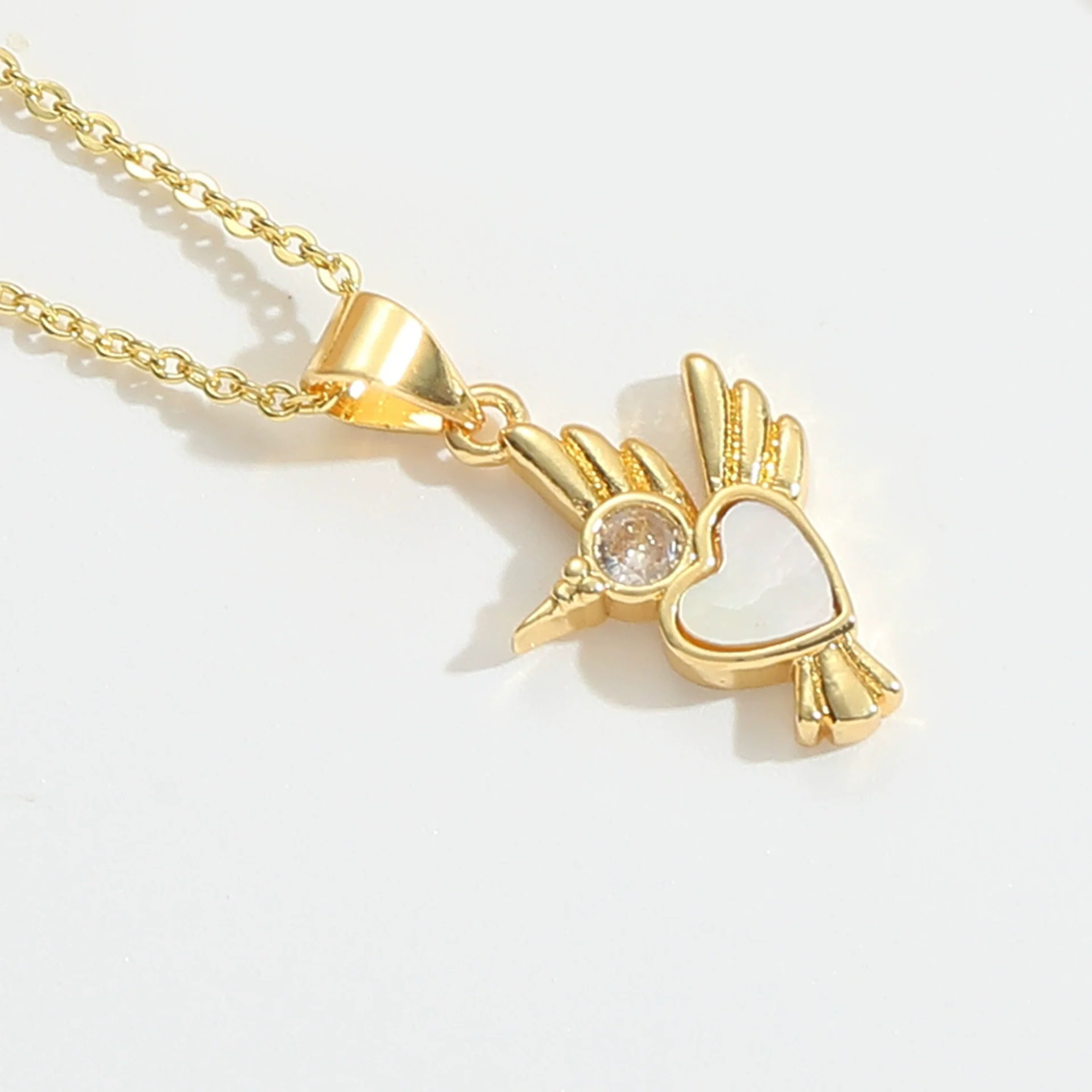 Wholesale Clavicle Chain Copper Mixed Gemstone Setting Sweet Retro Cherry Shape Electroplating Design For Women - Image 11