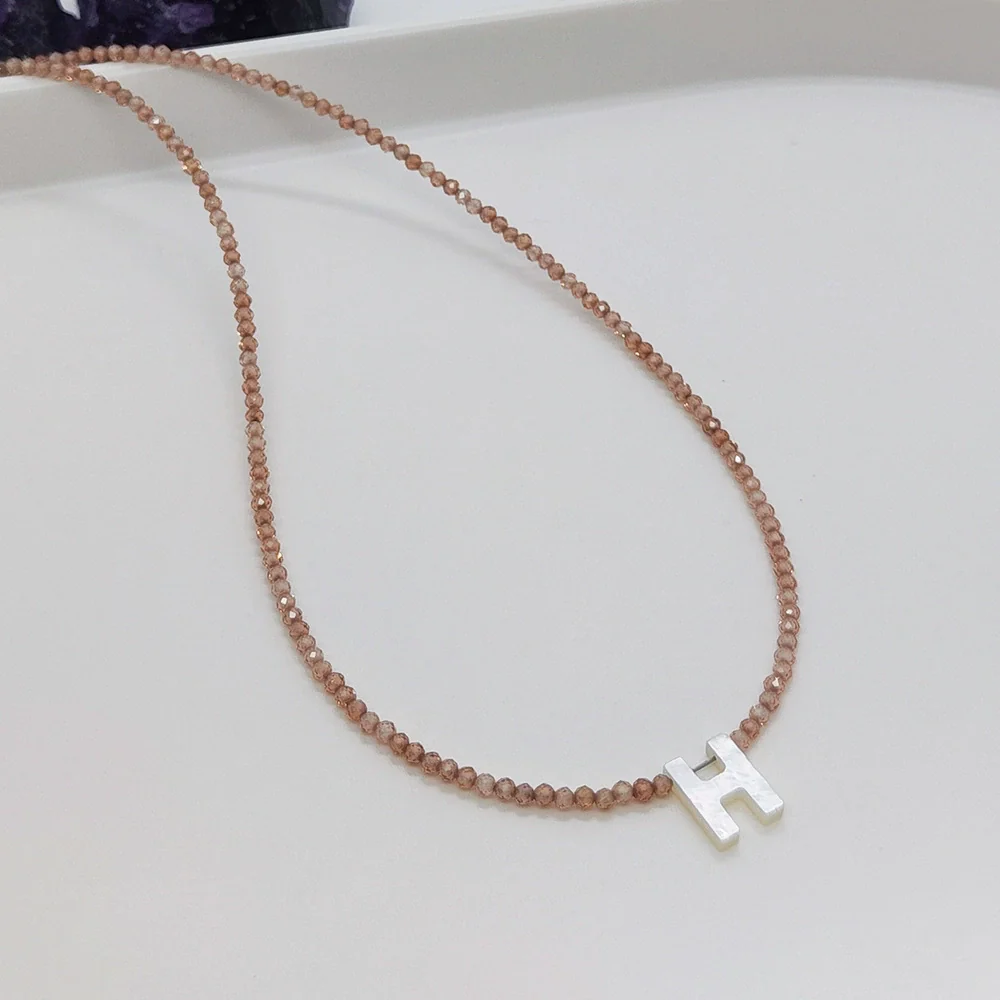 Wholesale Clavicle Chain Organic Glass Pendant Rhinestone Geometric Handwoven For Women - Image 12