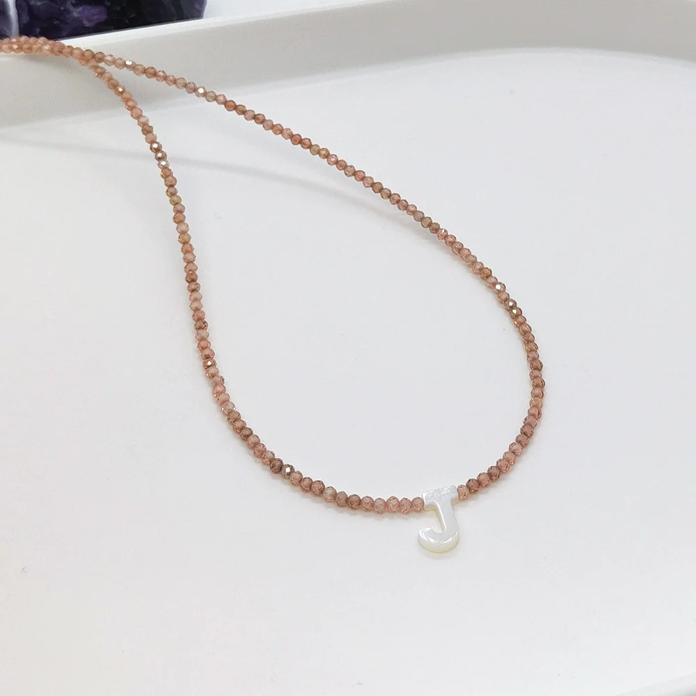 Wholesale Clavicle Chain Organic Glass Pendant Rhinestone Geometric Handwoven For Women - Image 14