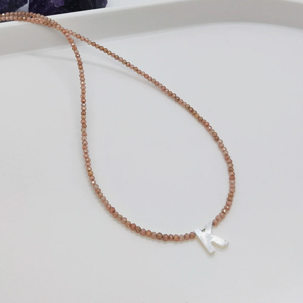 Wholesale Clavicle Chain Organic Glass Pendant Rhinestone Geometric Handwoven For Women - Image 15