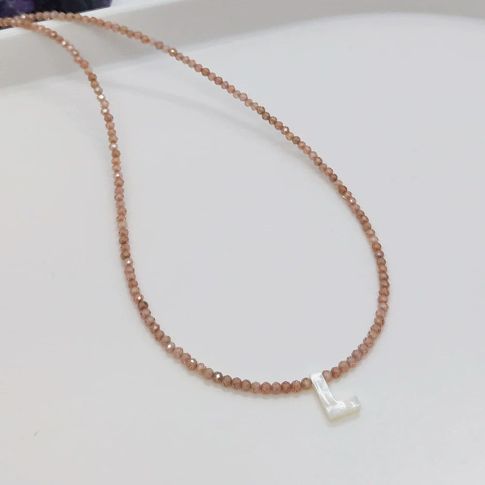 Wholesale Clavicle Chain Organic Glass Pendant Rhinestone Geometric Handwoven For Women - Image 16