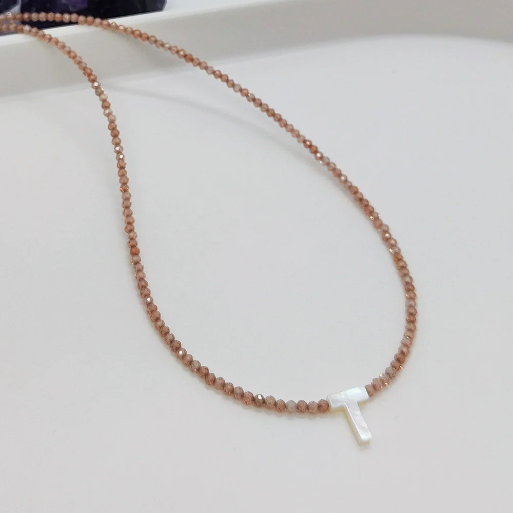 Wholesale Clavicle Chain Organic Glass Pendant Rhinestone Geometric Handwoven For Women - Image 24