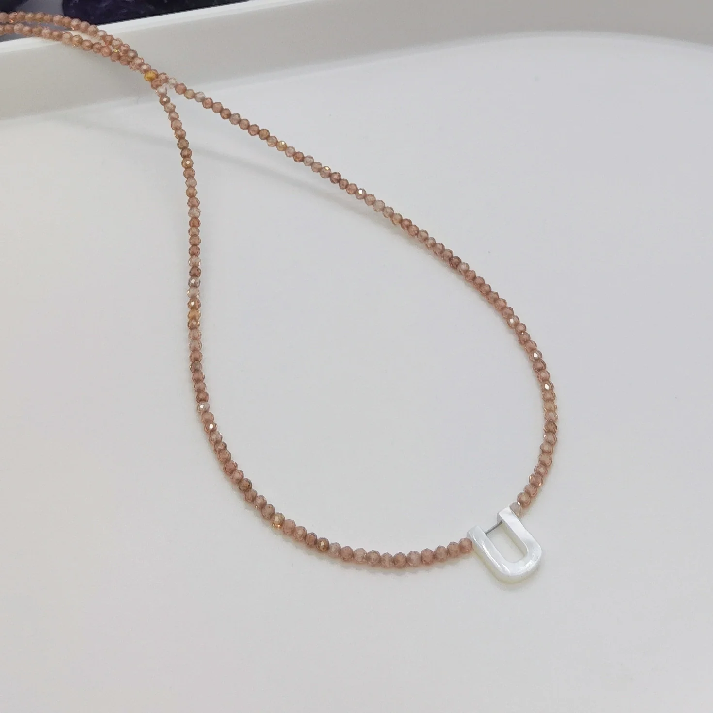 Wholesale Clavicle Chain Organic Glass Pendant Rhinestone Geometric Handwoven For Women - Image 25