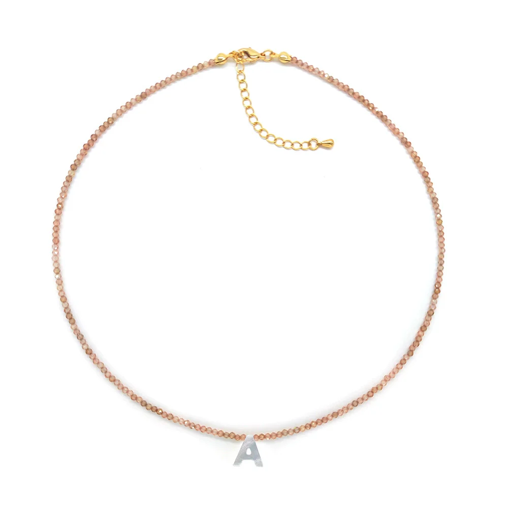 Wholesale Clavicle Chain Organic Glass Pendant Rhinestone Geometric Handwoven For Women - Image 5
