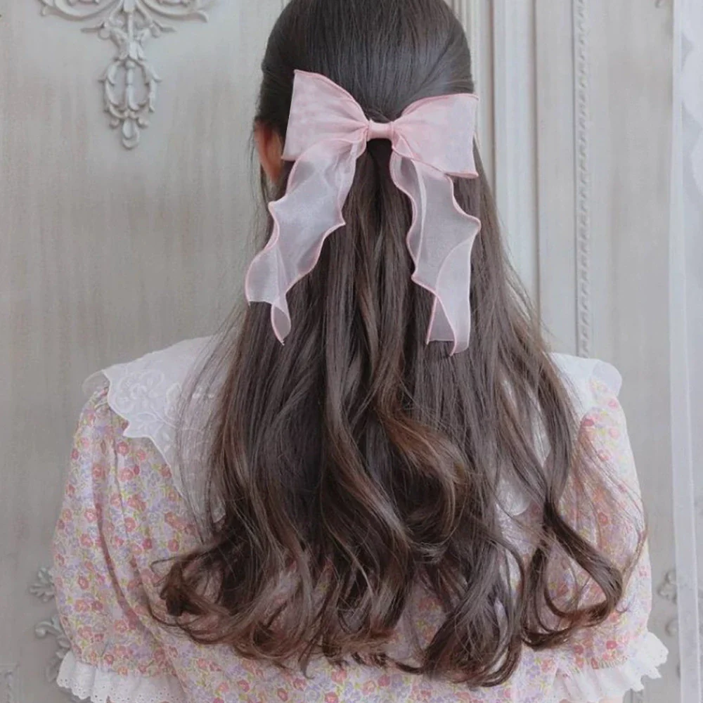 Wholesale Cloth Handmade Bow Ribbon Hair Ring Women's Hair Accessories - Image 2
