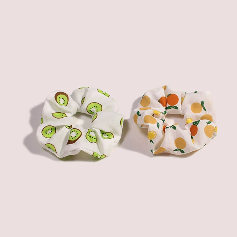 Wholesale Cloth Handmade Fresh Fruit Large Intestine Fat Sausage Hair Band Hair Rope Hair Accessories - Image 3