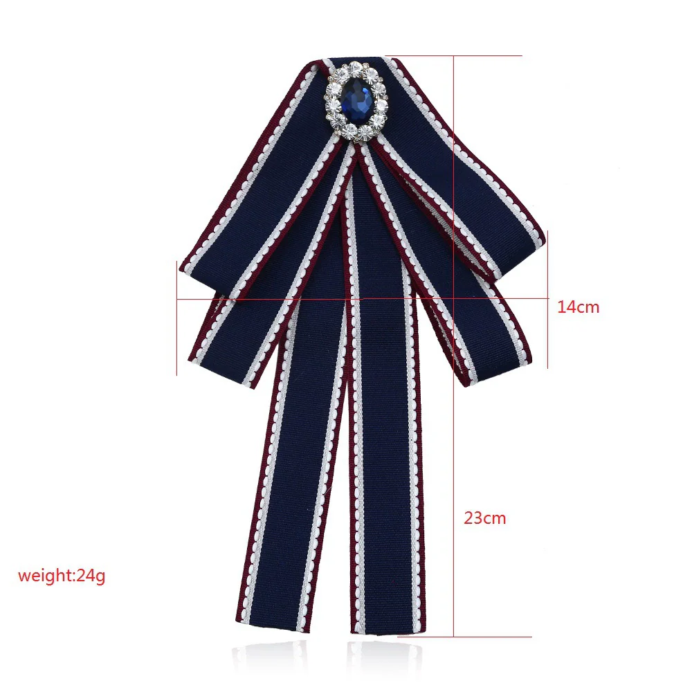 Wholesale Cloth Knitted Tie Bow Pattern Retro British Academy Style Decoration Jewelry - Image 4