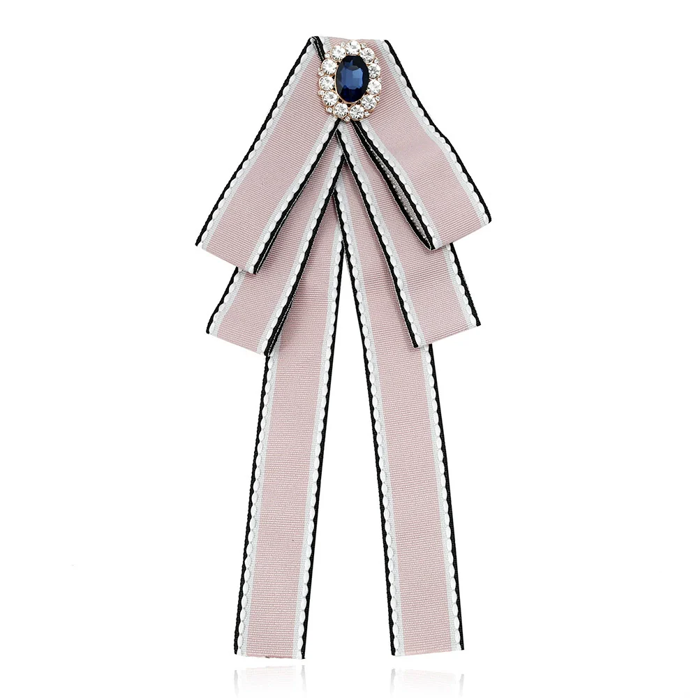 Wholesale Cloth Knitted Tie Bow Pattern Retro British Academy Style Decoration Jewelry - Image 6