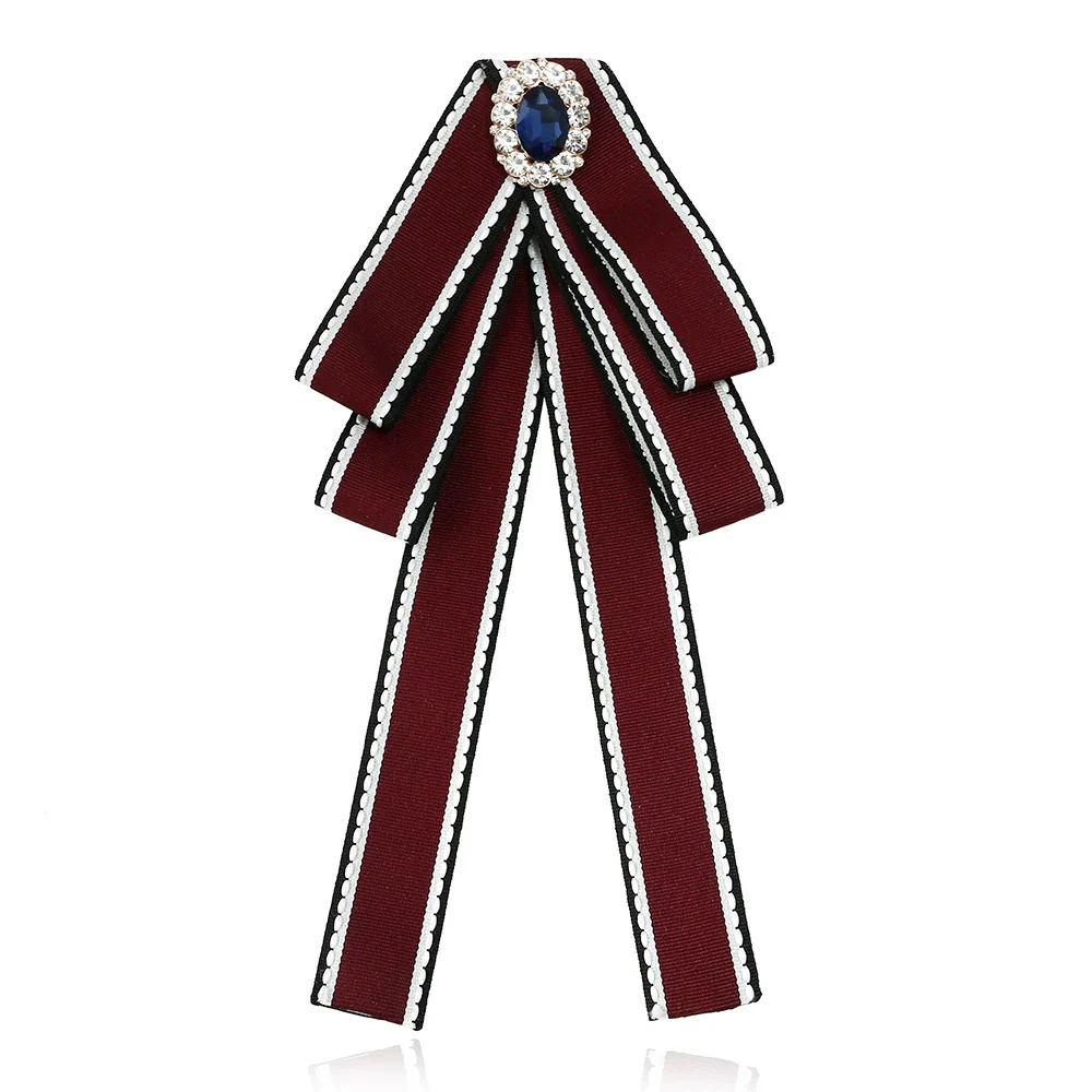 Wholesale Cloth Knitted Tie Bow Pattern Retro British Academy Style Decoration Jewelry - Image 7