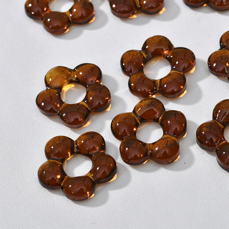 Wholesale Coloured Glaze Handmade Flower Beaded Jewelry With Baking Paint Design Necklace Bracelet Earrings - Image 19