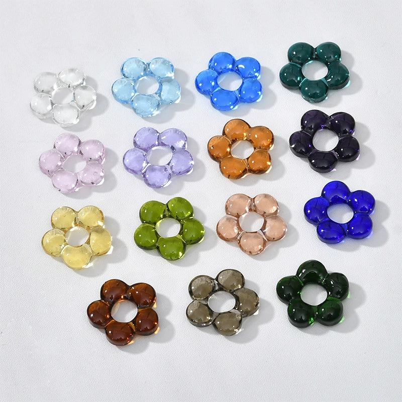 Wholesale Coloured Glaze Handmade Flower Beaded Jewelry With Baking Paint Design Necklace Bracelet Earrings - Image 4