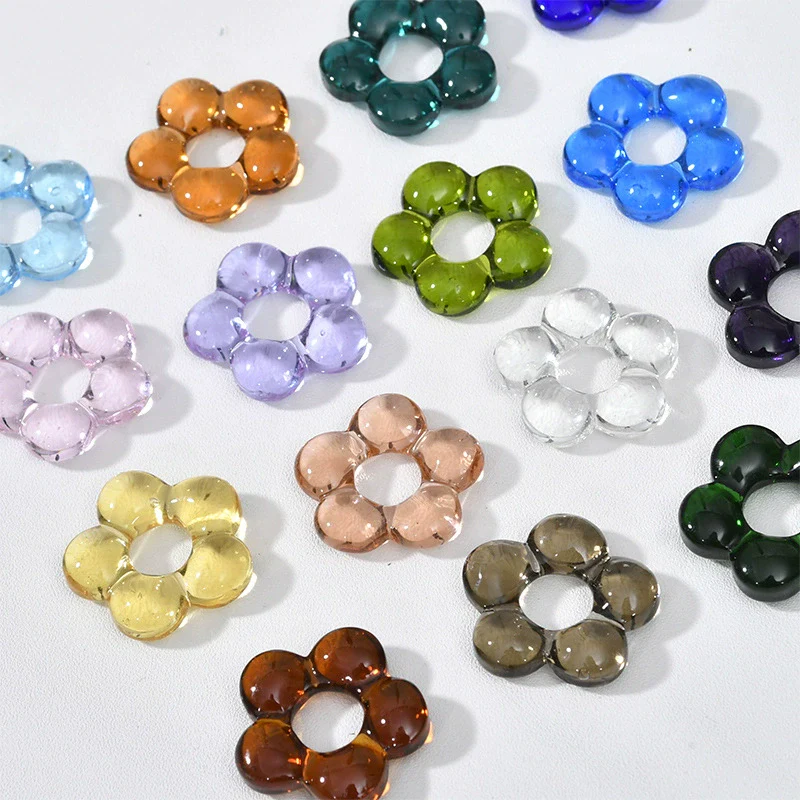 Wholesale Coloured Glaze Handmade Flower Beaded Jewelry With Baking Paint Design Necklace Bracelet Earrings - Image 5