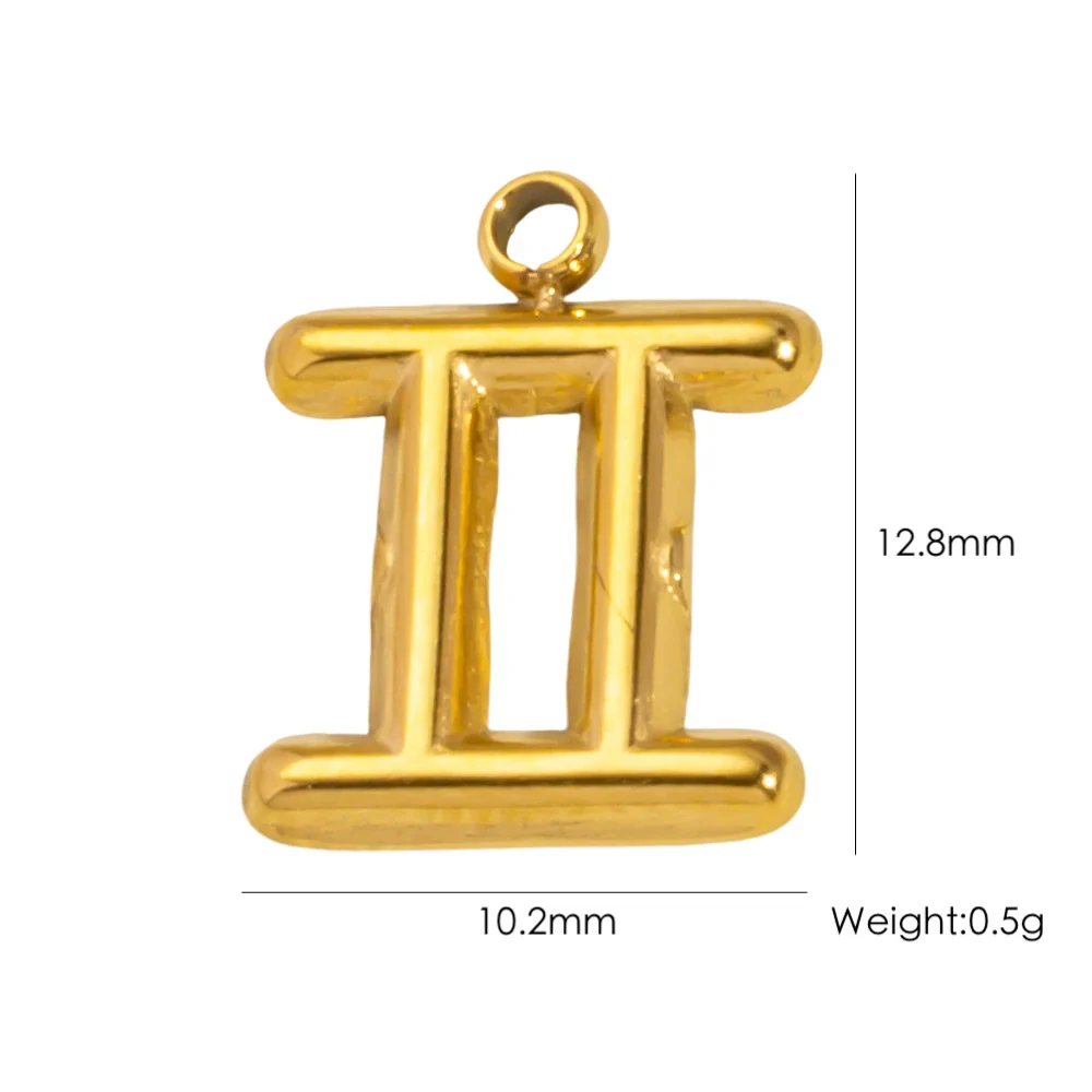 Wholesale Constellation Stainless Steel Pendant Necklace Earrings Furnace Electroplated - Image 10