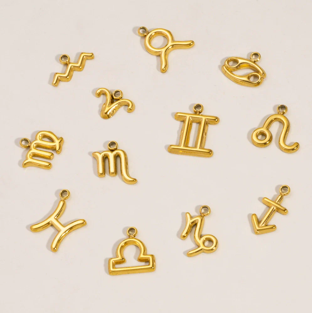 Wholesale Constellation Stainless Steel Pendant Necklace Earrings Furnace Electroplated - Image 4