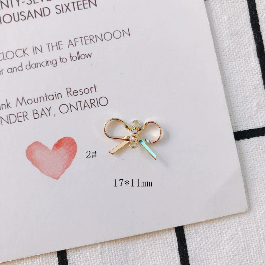 Wholesale Copper Bow Earrings With Electroplating Treatment Sweet Style For Girls - Image 6