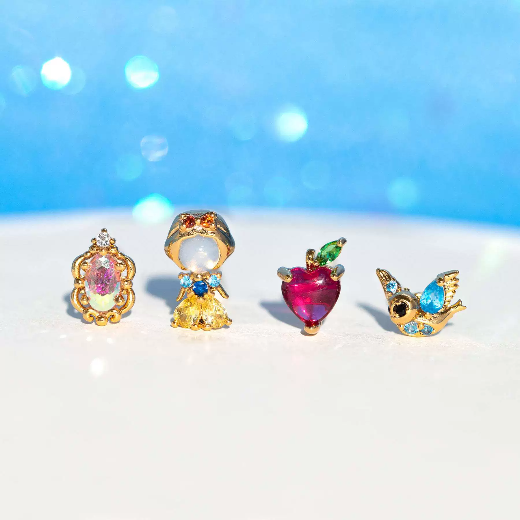 Wholesale Copper Cartoon Characters Zircon Inlaid Fantasy Fairy Tale Character Earrings Set Jewelry