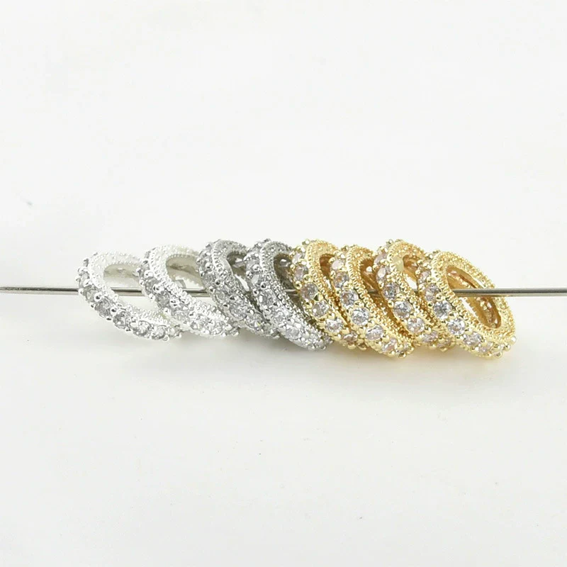 Wholesale Copper Electroplated Beaded Bracelet Necklace Accessories With Big Hole Wheel Design Handmade - Image 2