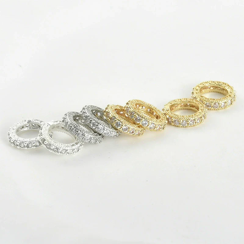 Wholesale Copper Electroplated Beaded Bracelet Necklace Accessories With Big Hole Wheel Design Handmade - Image 3