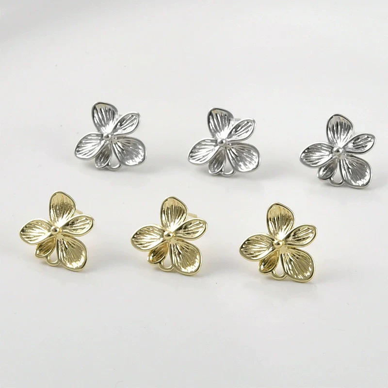 Wholesale Copper Electroplated Butterfly Flower Pearl Earrings - Image 3