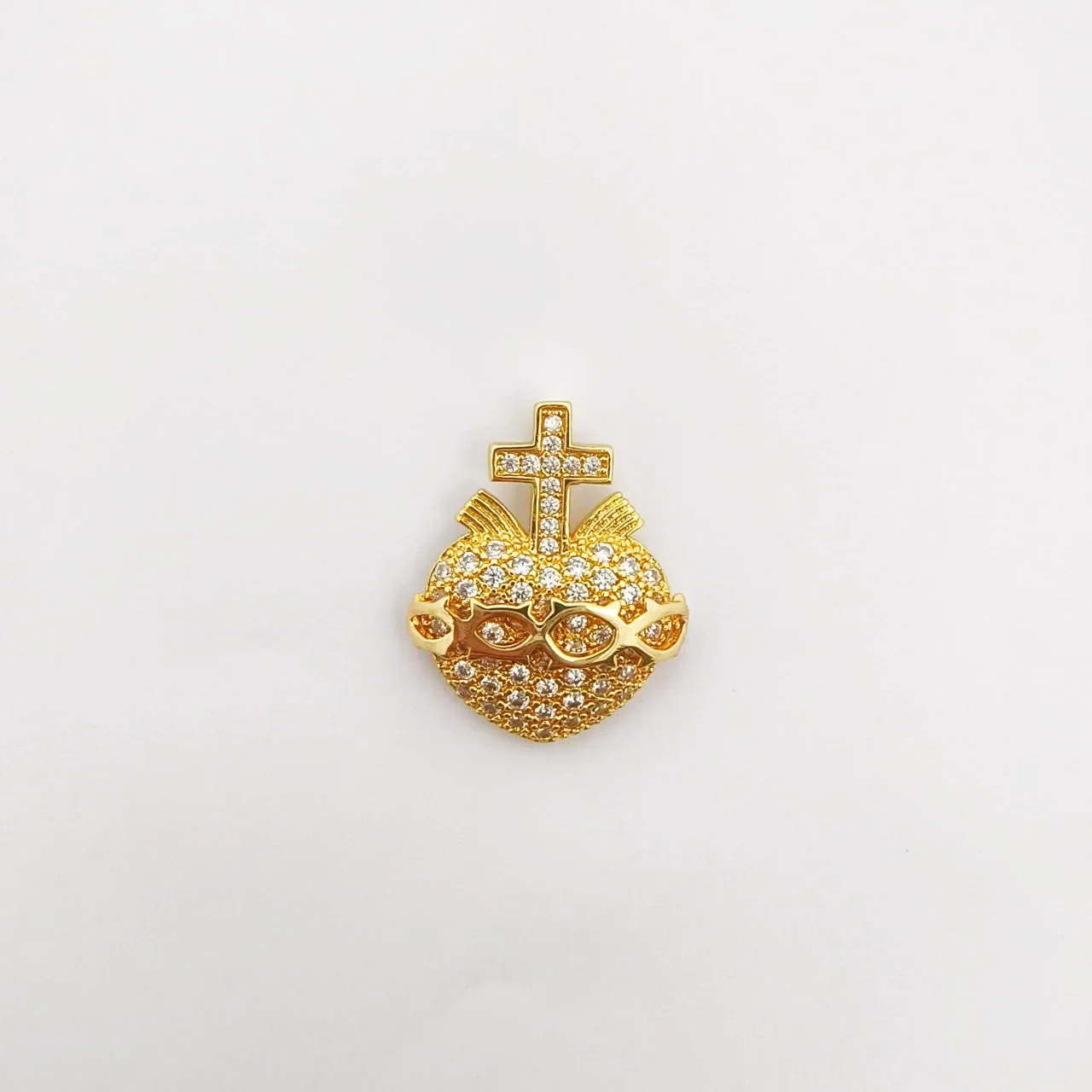 Wholesale Copper Electroplated Cross Pendant Necklace With Microinlaid Zircon And Pearl Hollow Design Jewelry Accessories - Image 10