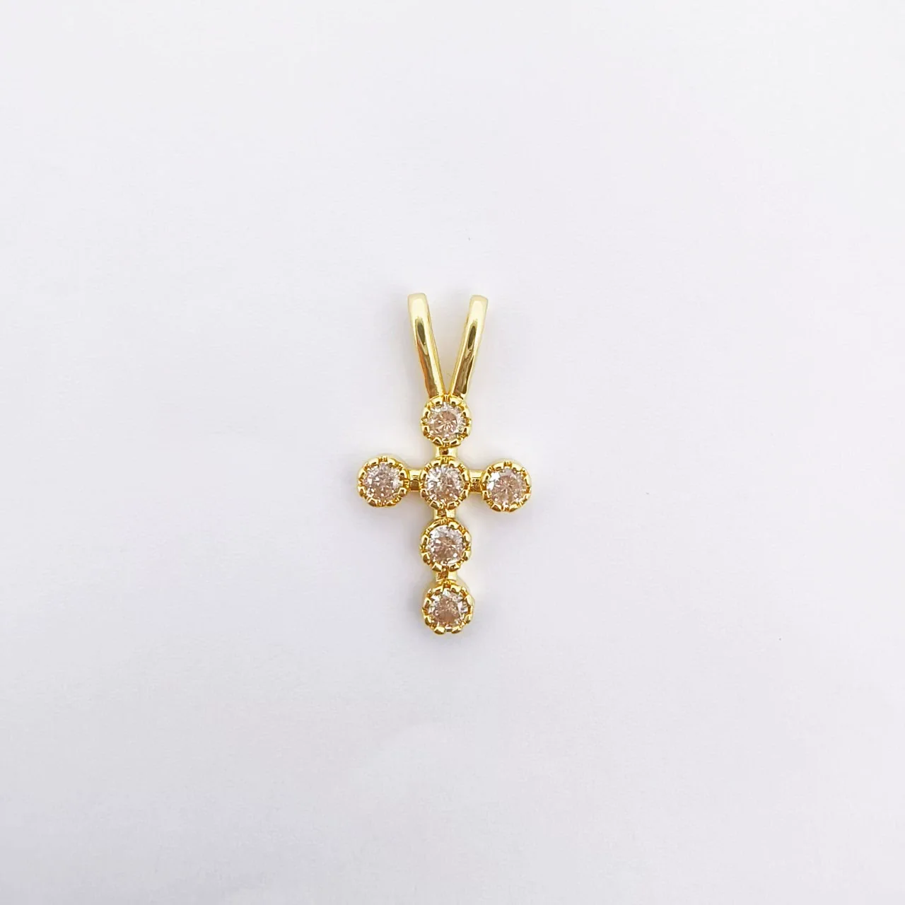Wholesale Copper Electroplated Cross Pendant Necklace With Microinlaid Zircon And Pearl Hollow Design Jewelry Accessories - Image 16