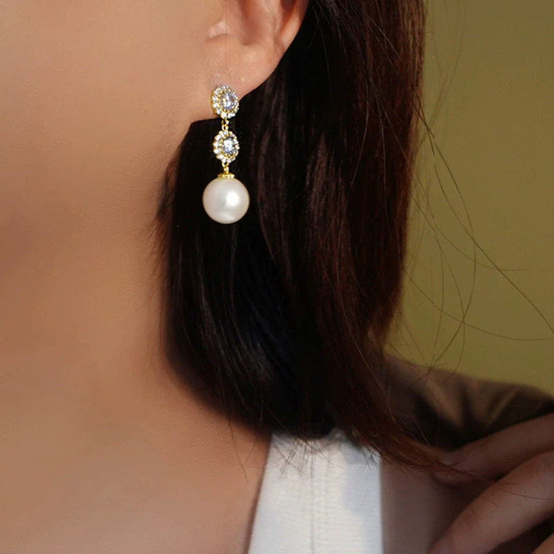 Wholesale Copper Electroplated Geometric Earrings For Women - Image 3