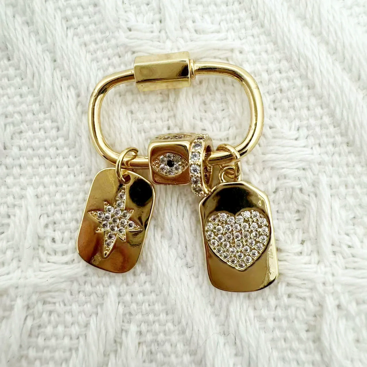 Wholesale Copper Electroplated Inlaid Zircon Pendant Accessories For Women Necklace Bracelet - Image 12