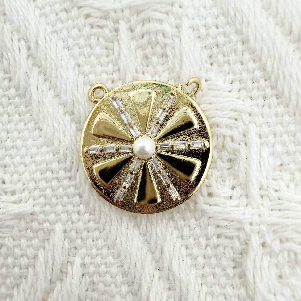 Wholesale Copper Electroplated Inlaid Zircon Pendant Accessories For Women Necklace Bracelet - Image 5