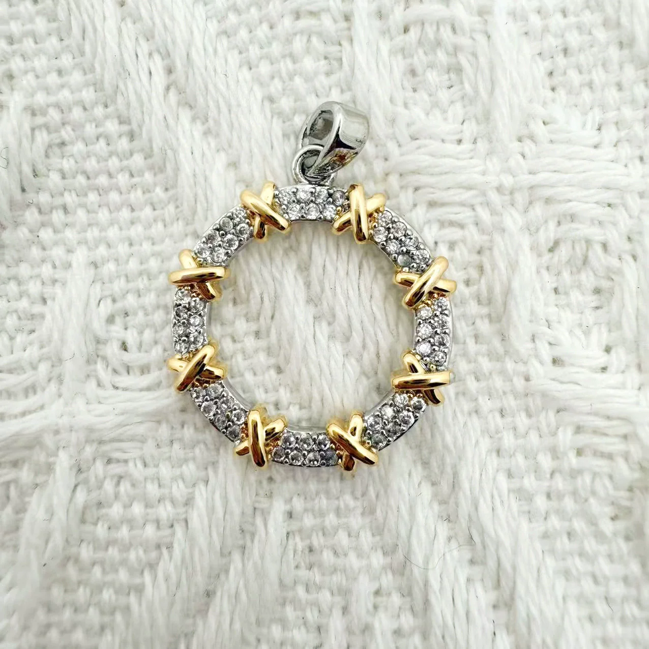 Wholesale Copper Electroplated Inlaid Zircon Pendant Accessories For Women Necklace Bracelet - Image 9