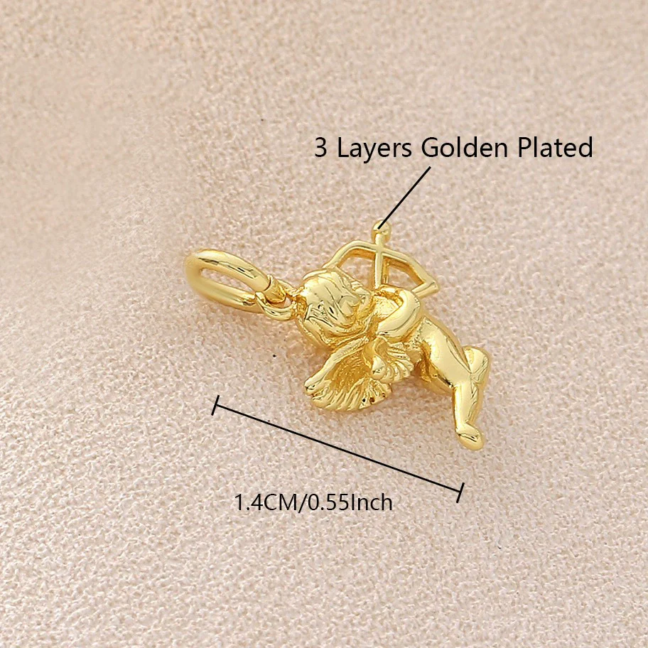 Wholesale Copper Electroplated Sausage Dog Beetle Butterfly Little Angel Cross Pendant Bracelet Necklace Accessories - Image 10