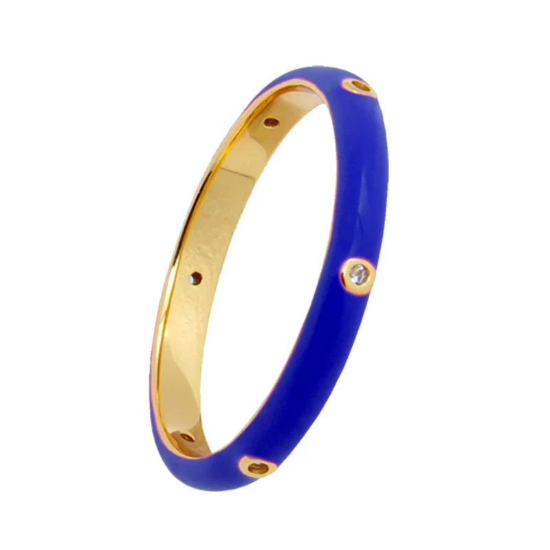 Wholesale Copper Fashionable Temperament Ring Women's Retro Geometric Epoxy Enamel Electroplated - Image 11