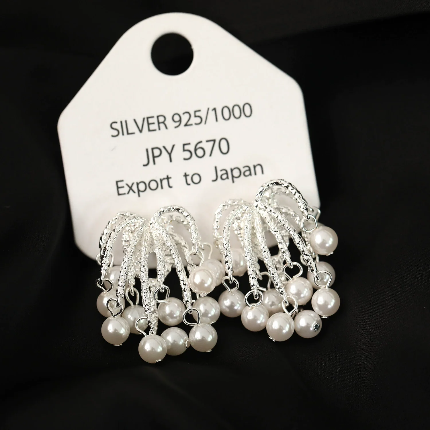 Wholesale Copper Flower Geometric Style Electroplating Tassel Earrings For Women - Image 2