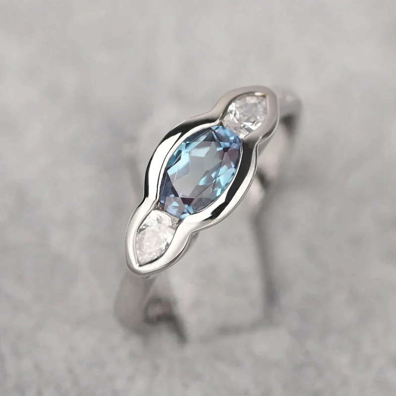Wholesale Copper Geometric Ring For Women With Zirconia Design