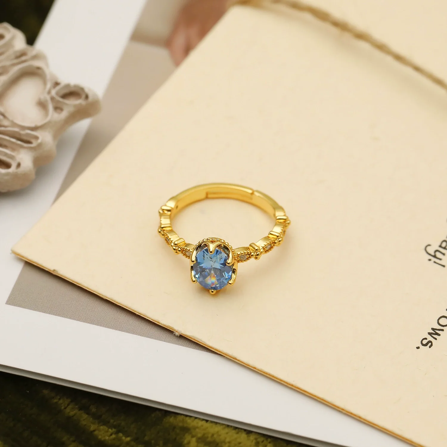 Wholesale Copper Geometric Western Ancient Style Electroplating Ring For Women - Image 6