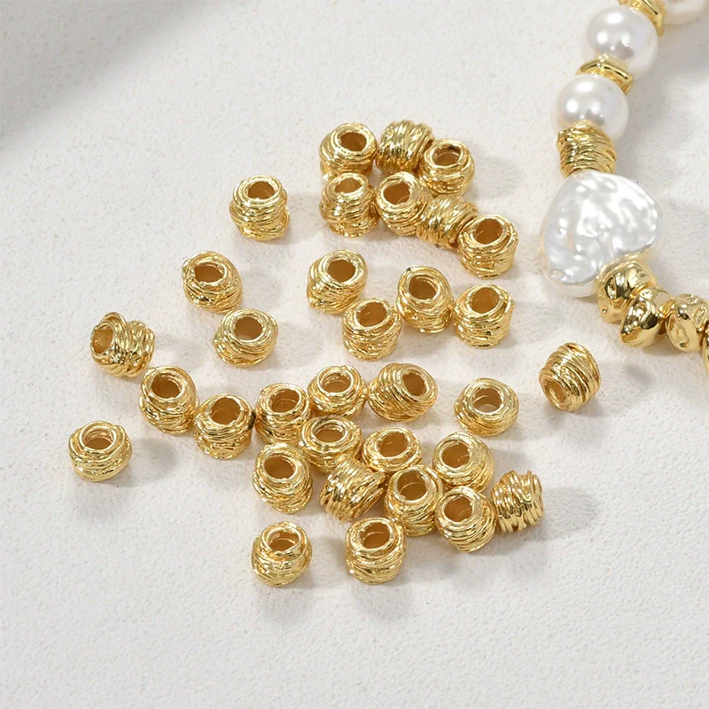 Wholesale Copper Geometric Woven Ball Beads Electroplated Colorretaining Jewelry Making Material For Bracelet Necklace Earring - Image 4