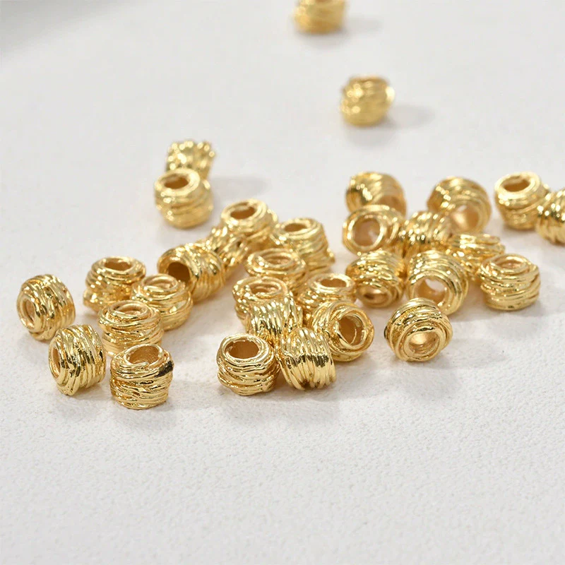Wholesale Copper Geometric Woven Ball Beads Electroplated Colorretaining Jewelry Making Material For Bracelet Necklace Earring - Image 7