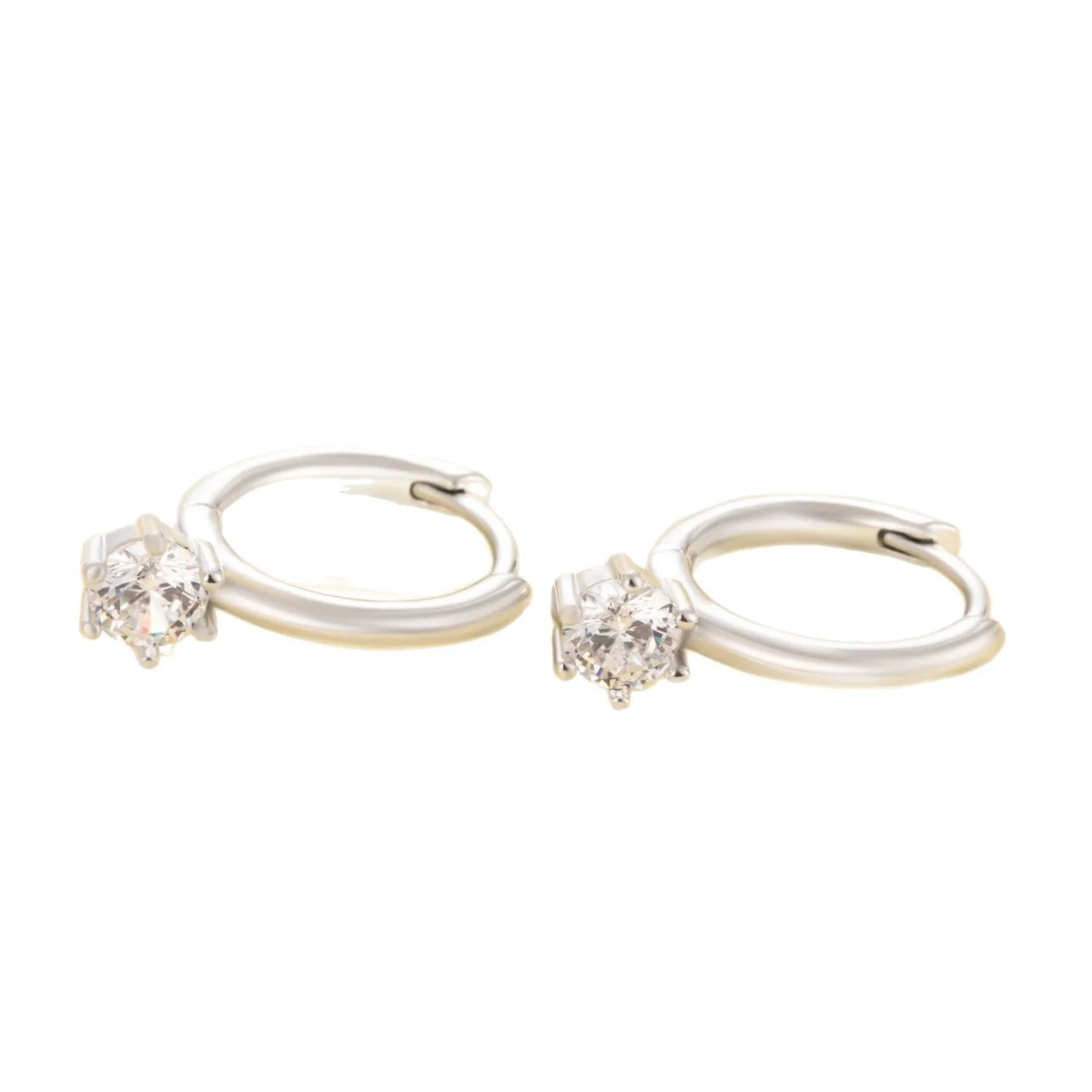 Wholesale Copper Geometric Zircon Earrings Sweet Style For Women And Unisex - Image 4