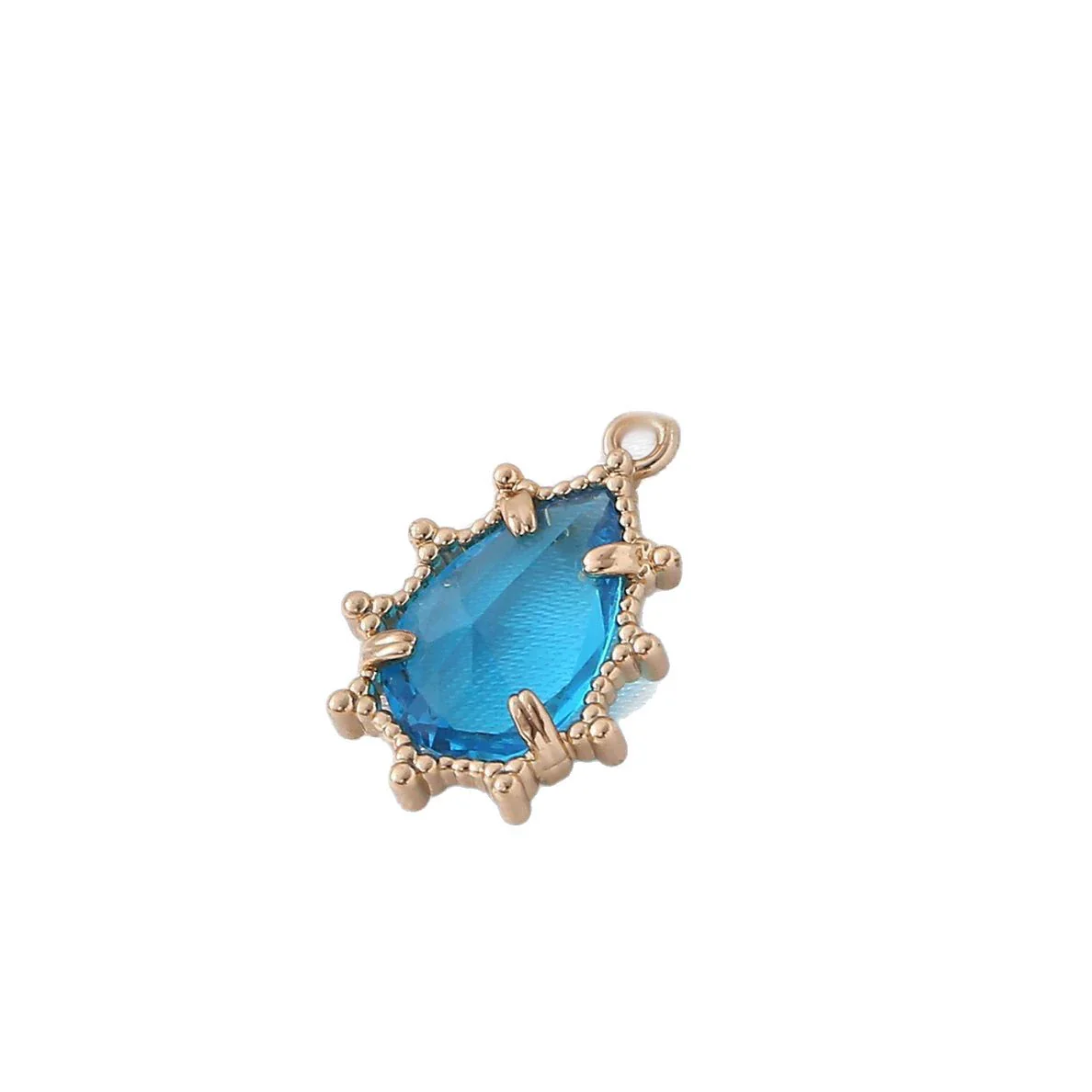 Wholesale Copper Goldplated Geometric Inlaid Zircon Crystal Pendant Jewelry Accessories For Diy Hair Bracelet Necklace - Image 5