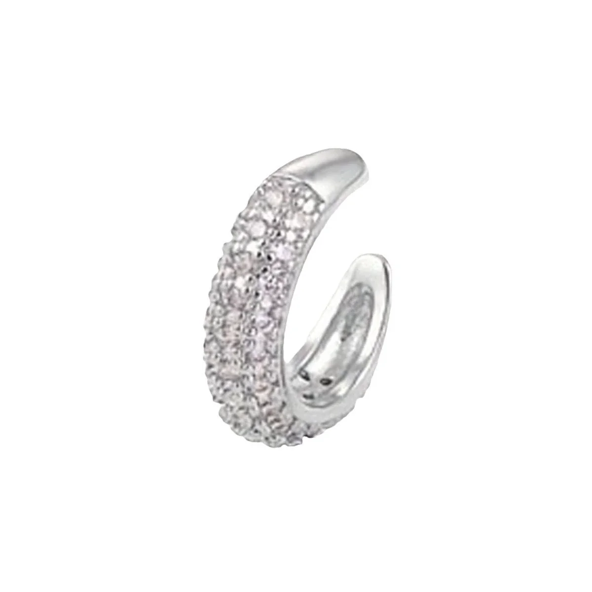 Wholesale Copper Goldplated Micropaved Colored Diamond Inlaid Zircon Ushape Nonpiercing Women's Ear Clips Jewelry - Image 5