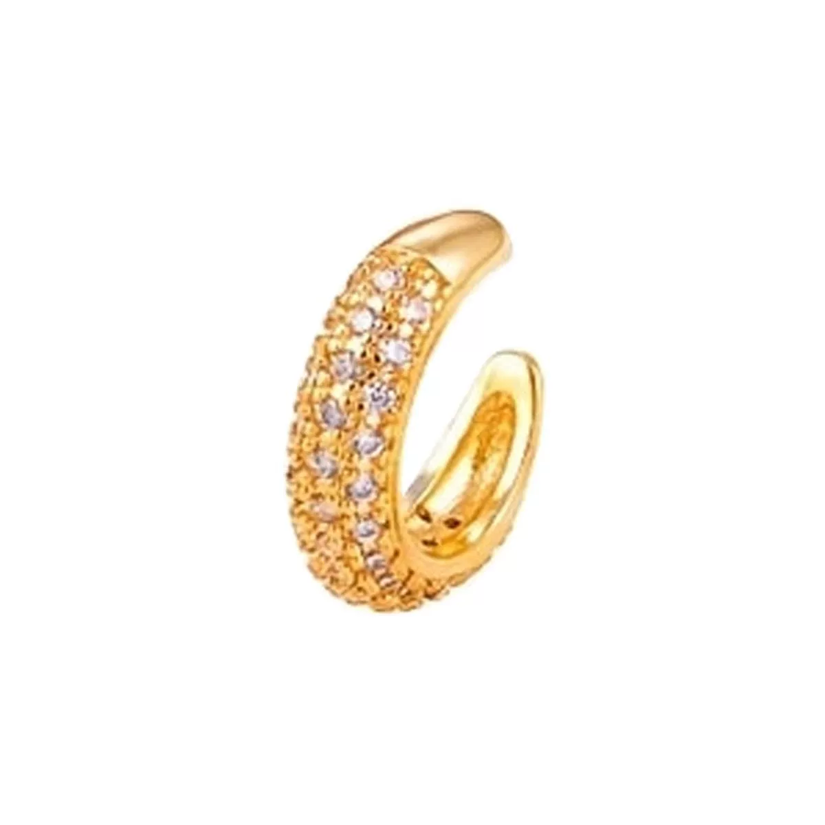 Wholesale Copper Goldplated Micropaved Colored Diamond Inlaid Zircon Ushape Nonpiercing Women's Ear Clips Jewelry - Image 6