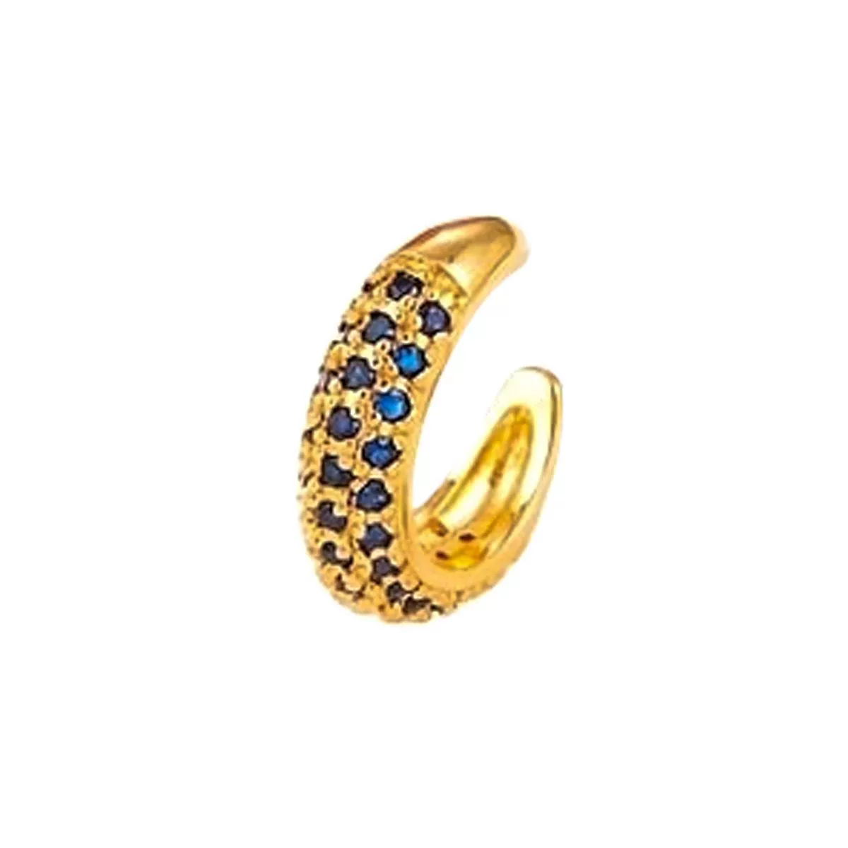 Wholesale Copper Goldplated Micropaved Colored Diamond Inlaid Zircon Ushape Nonpiercing Women's Ear Clips Jewelry - Image 8